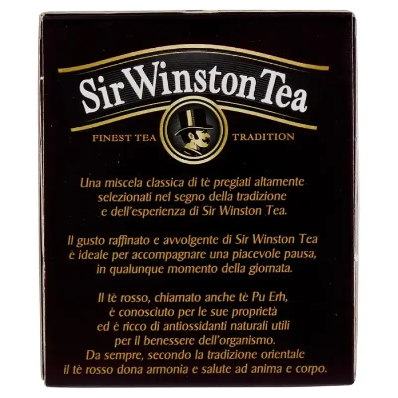 Sir winston Tea Ceai Rosu de Zmeura si Vanilie 20 x 1,5 g Bax 12 buc.